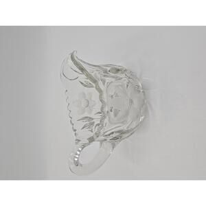 Vintage Tiffin-Franciscan Clear Cut Glass Creamer Daisy Pattern (EAPG)